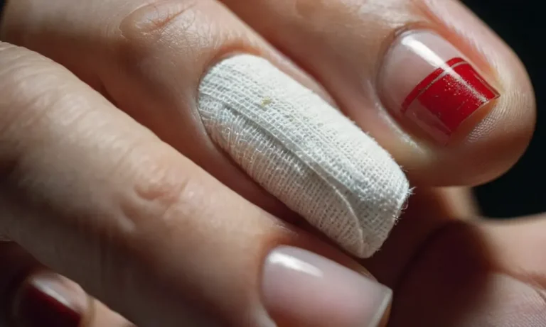 How To Properly Bandage An Injured Finger Nail