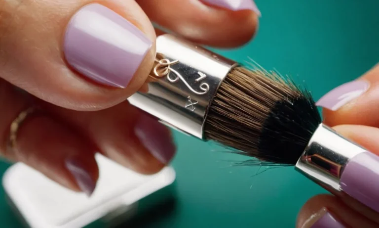 What Type Of Hair Is Used In Artificial Nail Brushes?