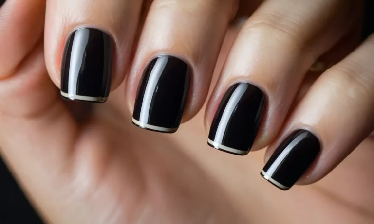 A Comprehensive Guide To Acrylic Black French Tip Nails