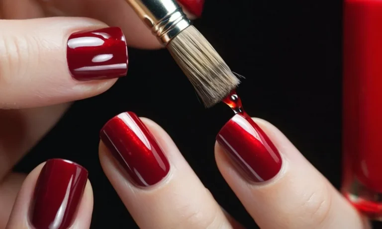 How To Make Red Nail Polish From Scratch
