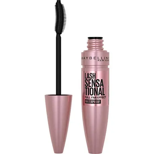 Maybelline Lash Sensational Waterproof Mascara in classic pink and green tube