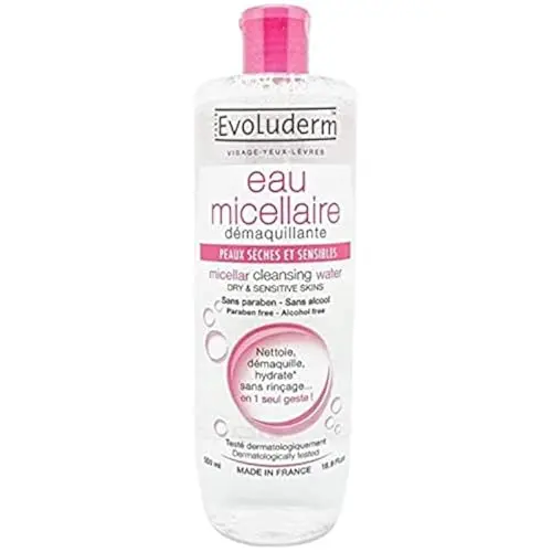 Evoluderm Micellar Cleansing Water for reactive dry skin