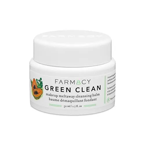 Farmacy Green Clean Makeup Melting Balm in green jar