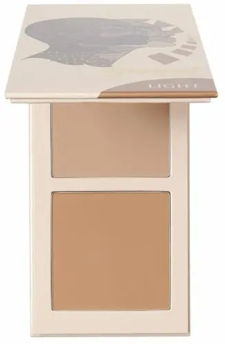 Juvia's Place Bronzed Duo Bronzer in Light, a two-pan pressed powder compact