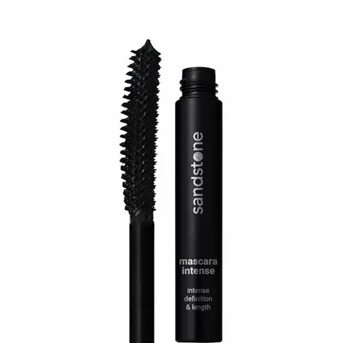 Sandstone Scandinavia Hypoallergenic Mascara for sensitive eyes in a black tube.