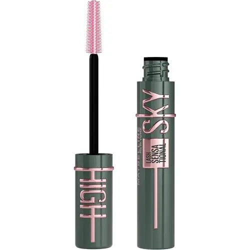 Maybelline Sky High Green Altitude mascara tube and flexible brush