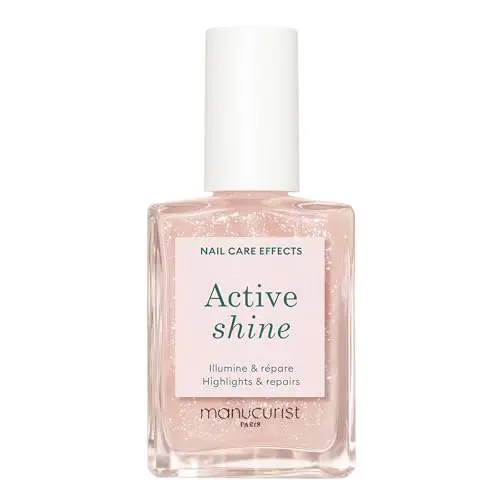 Manucurist Active Shine Illuminating & Care Nail Polish in beige shade